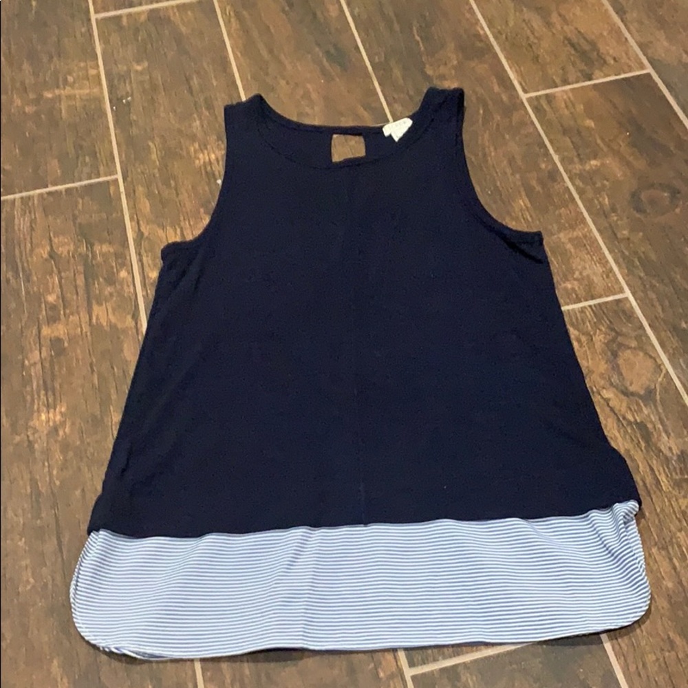Jcrew losse tanked blouse